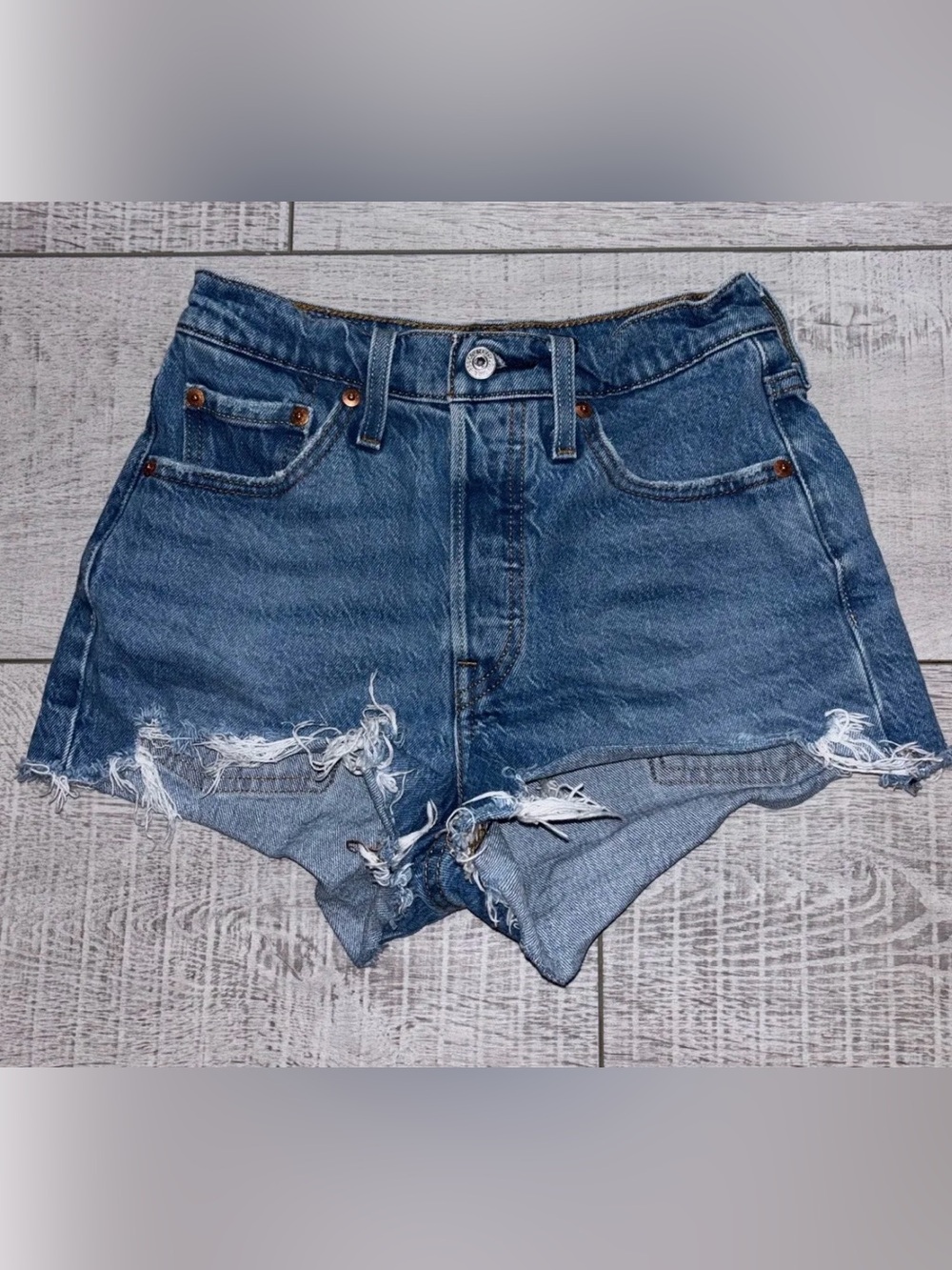 Levis High-Rise Denim Shorts
